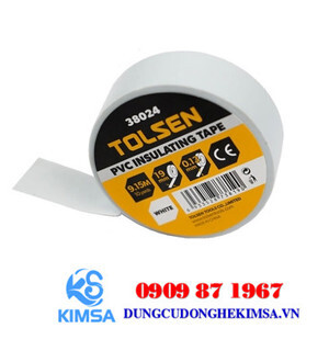 Băng keo điện trắng 9.15m Tolsen 38024