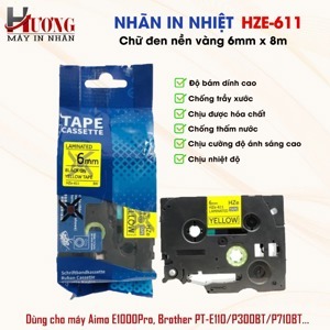 Băng nhãn Brother TZe-611