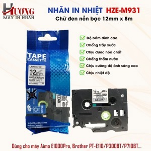 Băng nhãn Brother TZe-M931