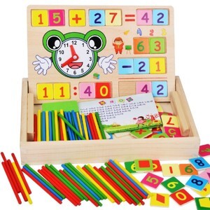 Bảng số học toán bằng gỗ