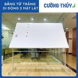 Bảng từ trắng di động 2 mặt lật