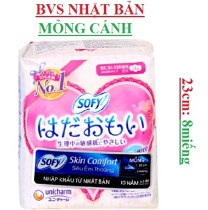 Băng vệ sinh Diana Sofy Skin Comfort có cánh 23cm (gói 20 miếng)