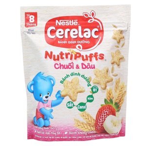 Bánh ăn dặm Nestle Cerelac Nutripuffs gói 50g