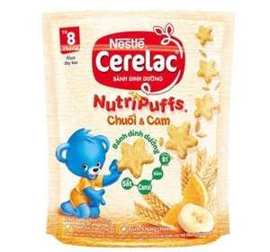 Bánh ăn dặm Nestle Cerelac Nutripuffs gói 50g