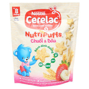 Bánh ăn dặm Nestle Cerelac Nutripuffs gói 50g