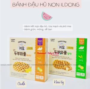 Bánh ăn dặm waffle đậu hũ Ildong cho bé 12m+ 64g