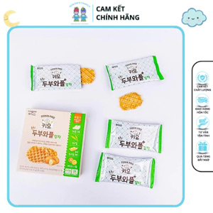 Bánh ăn dặm waffle đậu hũ Ildong cho bé 12m+ 64g