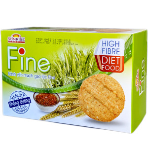 Bánh ăn kiêng yến mạch gạo lứt Fine 178g