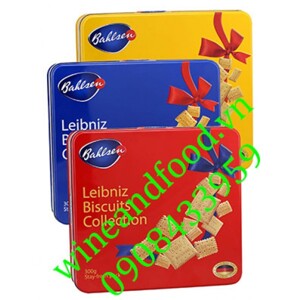 Bánh Bahlsen Leibniz Biscits Collection - Hộp sắt, 300g