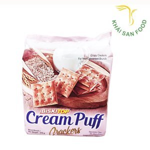 Bánh Biskitop Cream Puff Crackers Không Đường