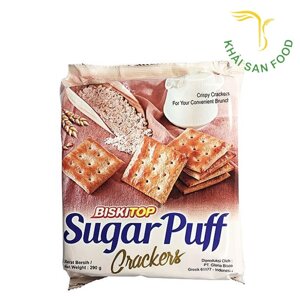 Bánh Biskitop Sugar Puff Crackers Không Đường