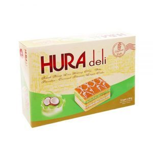 Bánh bông lan hương cốm dừa Hura Deli 336g