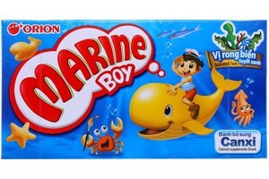 Bánh cá vị rong biển tuyết xanh Orion Marine Boy hộp 32g