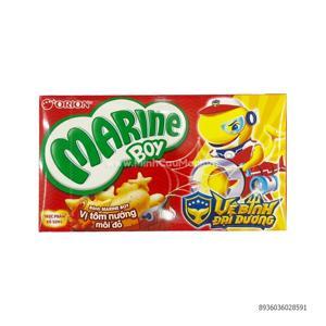 Bánh cá vị tôm nướng môi đỏ Orion Marine Boy hộp 32g