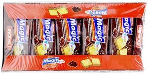 Bánh cracker hai lớp kem socola Magic Twin hộp 300g