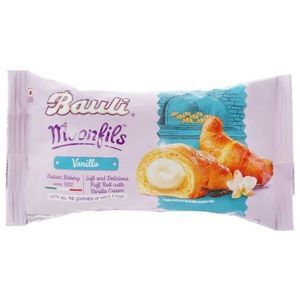 Bánh croissant nhân kem vani Moonfils Bauli gói 47g