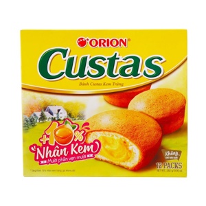 Bánh Custas Cao Cấp Orion Hộp 276g (12pcs)