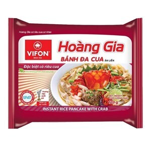 Bánh đa cua Vifon Hoàng gia - gói 120g, có gói riêu thật