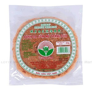 Bánh đa tôm mè trắng dừa Hương Nam - gói 454g, 20cm