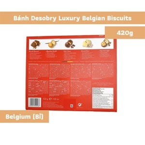 Bánh Desobry Luxury Belgian Biscuitier hộp thiếc 420g