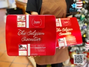 Bánh Desobry The Belgian Biscuitier – The Best of Belgium hộp thiếc màu đỏ 420g