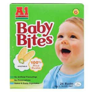 Bánh gạo ăn dặm Baby Bites vị rau củ A1 50g