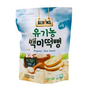 Bánh gạo ăn dặm hữu cơ Alvins 30g