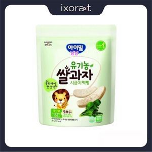 Bánh gạo ăn dặm hữu cơ Ildong cho bé 5m+ túi zip 30gr