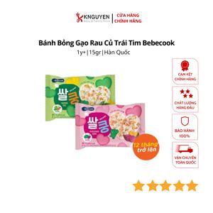 Bánh gạo hữu cơ BEBECOOK Hàn Quốc cho bé từ 5 tháng