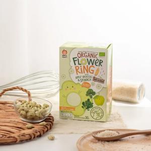 Bánh gạo organic Apple Monkey bổ sung Omega 3 & DHA