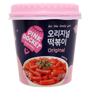 Bánh gạo Pink Rocket Topokki - ly 120g