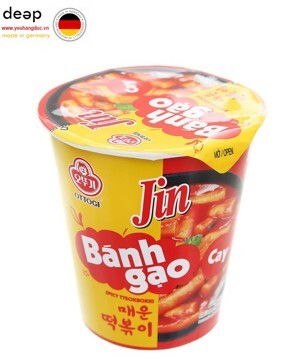 Bánh gạo tokbokki Ottogi Jin vị phô mai ly 82g