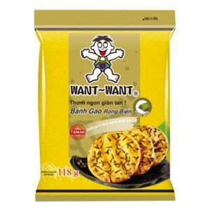 Bánh gạo Want Want rong biển - 118g