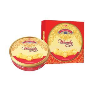 Bánh hỗn hợp hộp thiếc Warmly Nhũ Vàng 350g