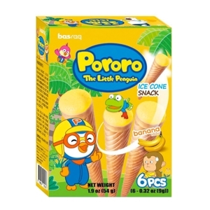 Bánh kem ốc quế nhân chuối | Pororo 54gr
