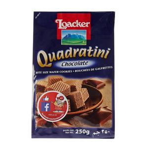 Bánh kem xốp Loacker Quadratini Chocolate 250g