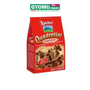 Bánh kem xốp Loacker Quadratini Kem hạt dẻ 250g