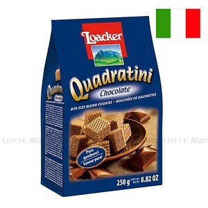 Bánh kem xốp Loacker Quadratini Chocolate 250g