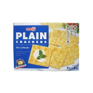 Bánh lạt Meiji Plain Crackers 104g - dành cho người ăn kiêng