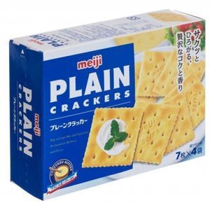 Bánh lạt Meiji Plain Crackers 104g - dành cho người ăn kiêng