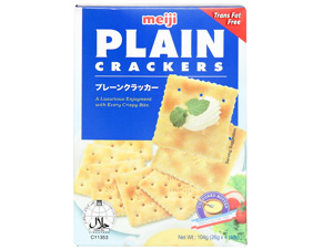 Bánh lạt Meiji Plain Crackers 104g - dành cho người ăn kiêng