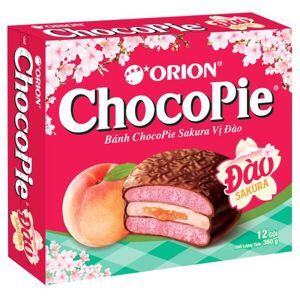 Bánh Lotte Choco Pie vị đào hộp 360g