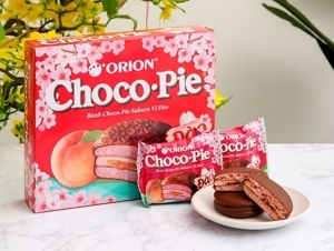 Bánh Lotte Choco Pie vị đào hộp 360g