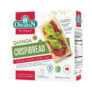 Bánh mì khô với hạt diêm mạch Quinoa Orgran 125g