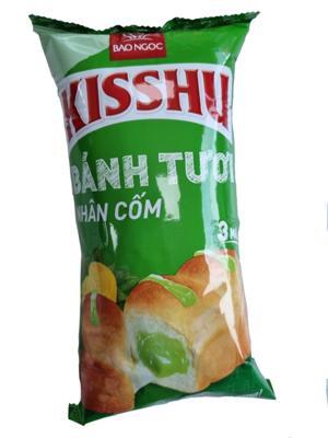 Bánh mì tươi nhân Kisshu - gói 75g (3 múi)