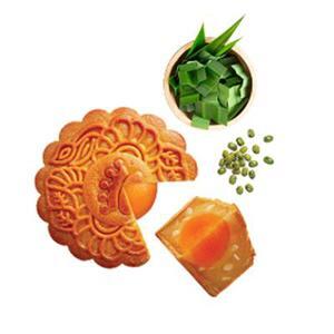 Bánh nướng Kinh đô đậu xanh lá dứa 2 trứng ĐB 250g