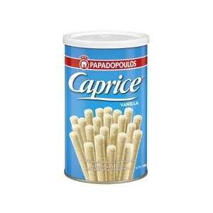 Bánh ống quế Caprice Papadopoulos Vanilla 250g