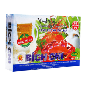 Bánh phồng tôm, cua, mực Bích Chi - hộp 200g