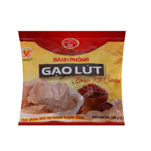 Bánh phồng gạo lứt Bích Chi - gói 100g