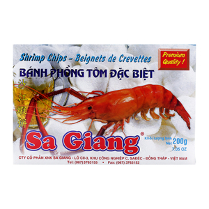 Bánh phồng tôm đặc biệt Sa Giang hộp 200g